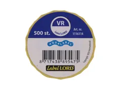 Aqualabel Dagetiket Vrijdag Donkerblauw 19mm 500 Stuks