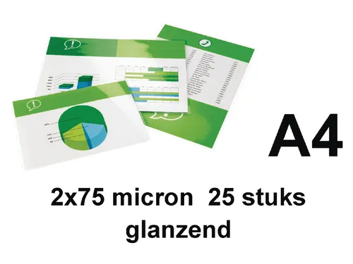 Lamineerhoes Gbc A4 75 micron Glanzend