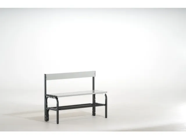 omkleedbank,HxLxD 770x1015x375mm,alu. lijsten,frame staal RAL7016