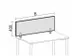 Paroi De Séparation De Table Hxlxp 400X800X27Mm Gris