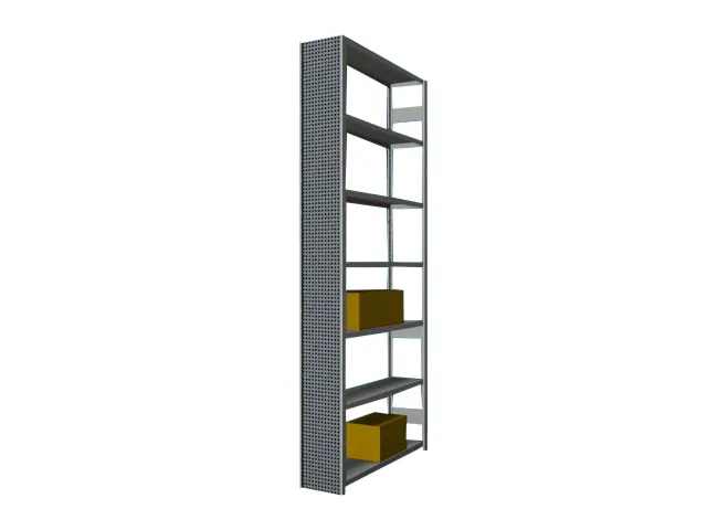 paroi latérale,p. rayonnage sans boulons,HxP 3000x300mm,acier,RAL7035