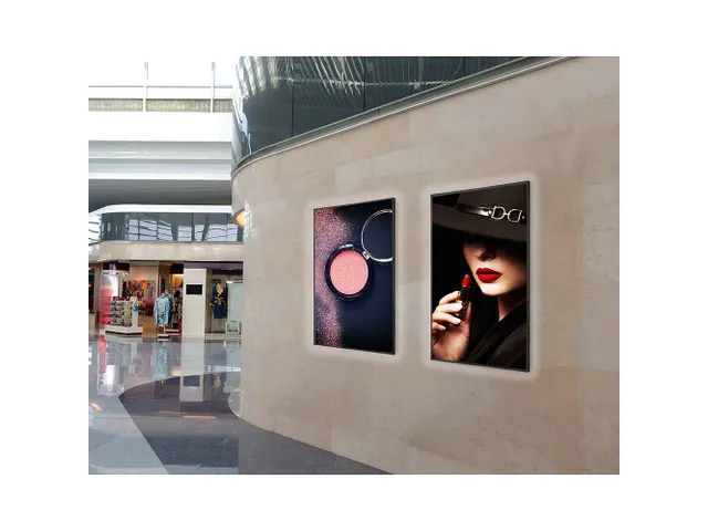 Slide-in posterframe Slim A1 LED verlicht Zwart