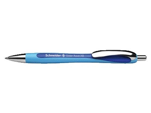 Schneider Slider Rave XB 132554 - Penna a sfera Slider Rave XB, edizione speciale in edizione limitata, made in Germany, 4 pezzi, colore: Blu