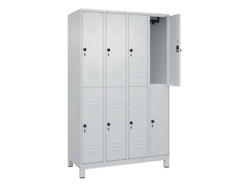 dubbeldekse locker,HxBxD 1950x1200x500mm,4x2vak.,vak B 300mm