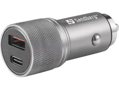 Sandberg Car Charger 1xQC3.0 en 1xUSB-C 48W Zwart