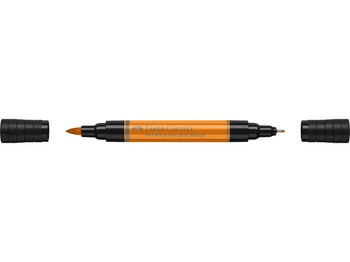 Tekenstift Faber-Castell Pitt Artist Pen duo marker 113 oranje glazuur
