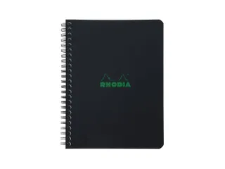 Notitieboek Rhodia Greenbook recycled A5+ lijn Soft Cover Zwart - 1