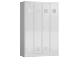 garderobekast,HxBxD 1800x1185x500mm,4vak,vak B 295mm,klink,sokkel