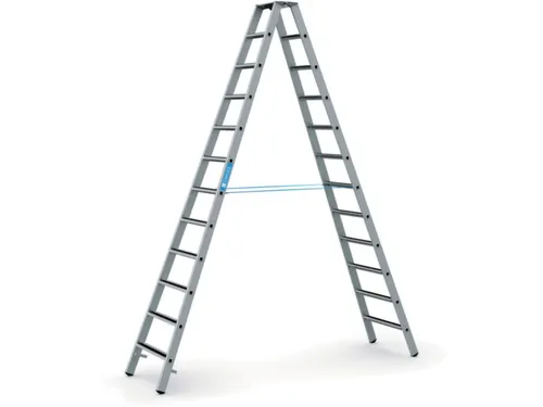veiligheidsladder,beide zijden,2x12treden m. R13-laag,balk L 3,39m
