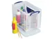 Hangmappenkoffer Opbergdoos 19 Liter Transparant A4