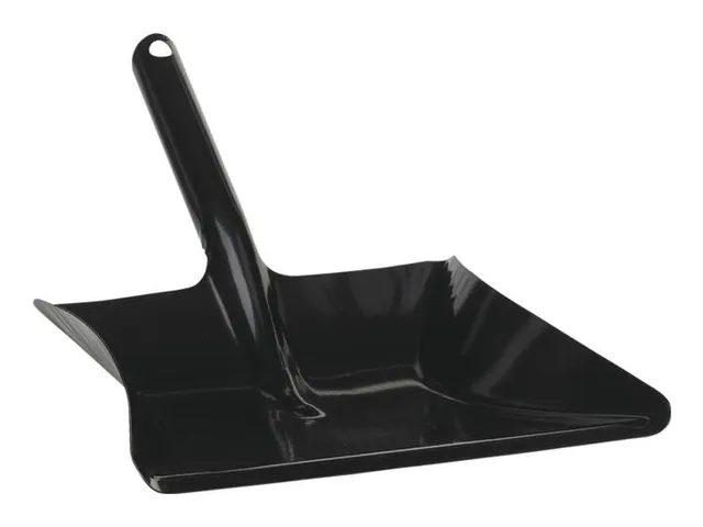 Stofblik Vikan ca. 24x38cm metaal Zwart