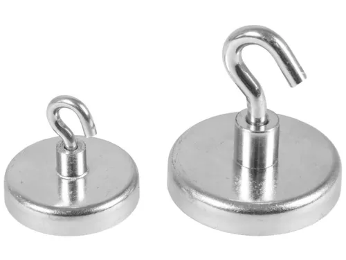haak,Ø 47mm,zilverkleurig,RVS/hard ferriet