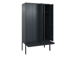 locker voor scheiding van kleding,HxBxD 2120x1200x815mm,4vak - 2
