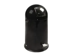 Afvalbak Kickcan metalen binnenbak 33 liter mat zwart