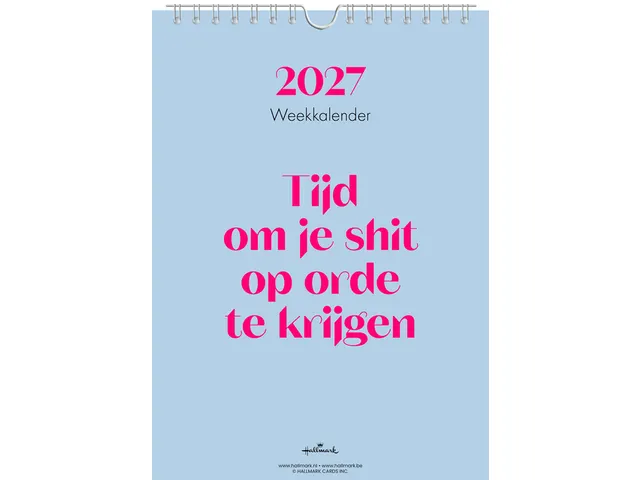 Calendrier hebdomadaire 2027 &C 165x230mm NL