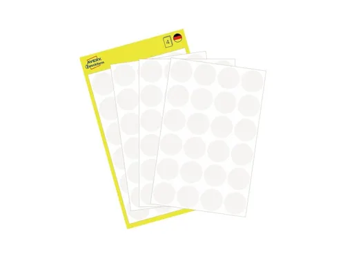 Etiket Avery Zweckform 3170 Rond Ø18mm Wit 96 Stuks