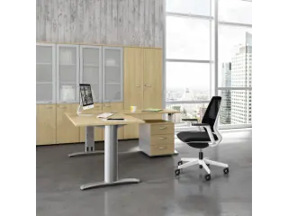 aanbouwtafel,v. benchtafel,HxBxD 730x1800x1600mm,blad grijs - 3