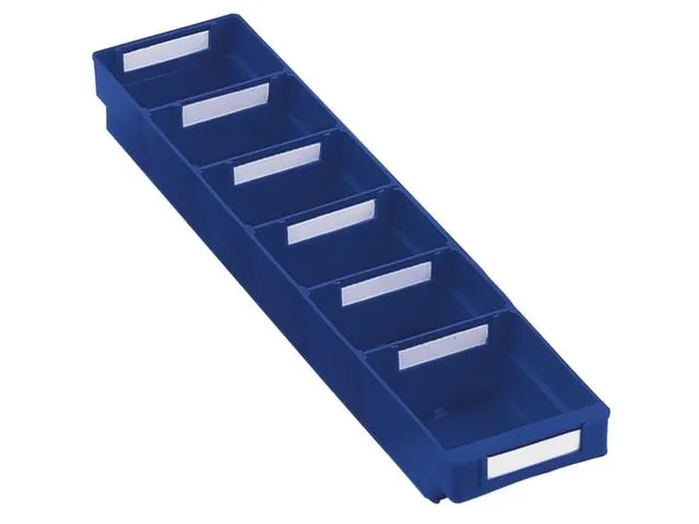 Stellingbak Extra Vlak Pp Hxbxd 65X120X500Mm Blauw