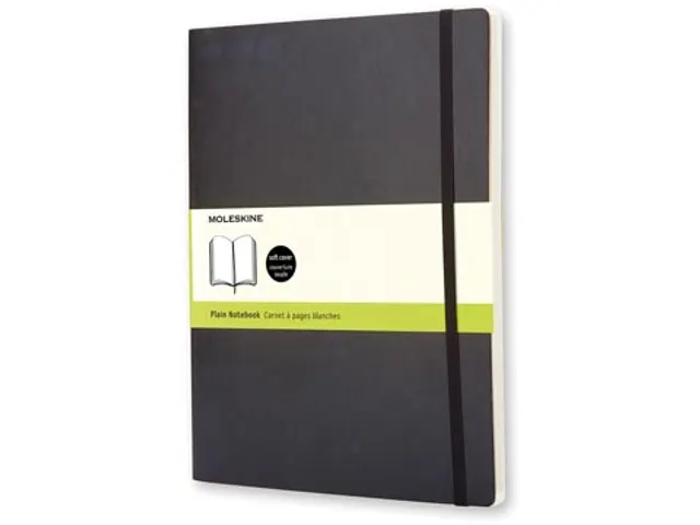 Notitieboek 19 X 25 Cm Effen Soepele Cover Zwart