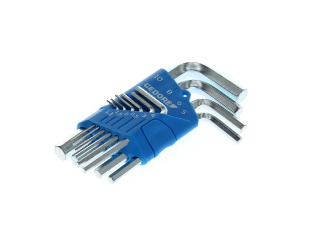 GEDORE H 42-10 Jeu de tournevis d'angle dans support 10pièces 1 3-10m
