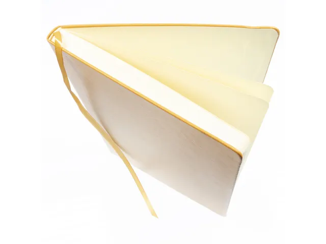 Carnet de croquis PU couverture rigide 80 feuilles A4 jaune ocre