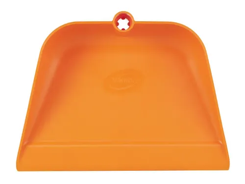 Vikan Hygiene stofblik met rechtopstaande aluminium steel 75cm Oranje