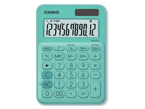 Rekenmachine Casio MS-20UC groen
