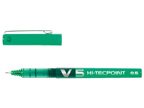 Rollerpen Pilot Hi-Tecpoint V5 0.5mm Fijne punt Groen