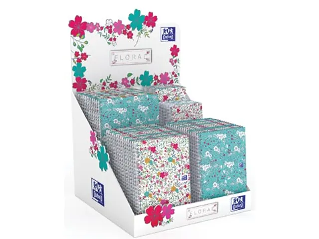 Floral Schrift/blok Lijn/ruit A5 A6 B5 Display 60 stuks