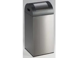 Afvalverzamelaar Zelfblussend 60 Liter 800X320X320Mm Klemring Zilver