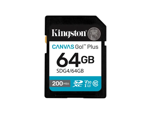 64 Go SDXC Canvas Go Plus Gen4 200 Mo/s C10 UHS-I U3 V30