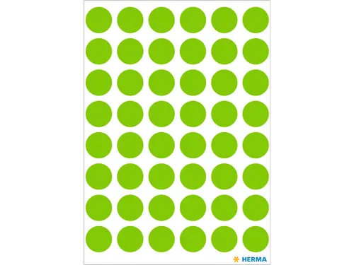 HERMA 1865 Multipurpose etiketten Rond 13mm Groen 240 stuks