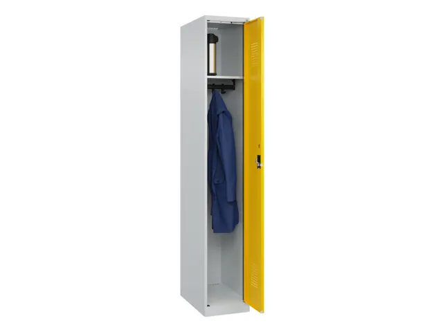 locker,HxBxD 1850x300x500mm,1vak,vak B 300mm,cil.-slot,staand op vloer