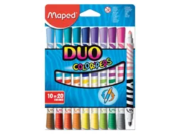 Viltstift Maped Color'Peps Duo Colors set à 10 stuks assorti