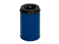 prullenmand zelfblussend 15 liter HxØ 370x250mm kop zwart blauw