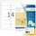 HERMA 8671 Transparante folie-etiketten Mat A4 99,1x38,1mm 350 stuks