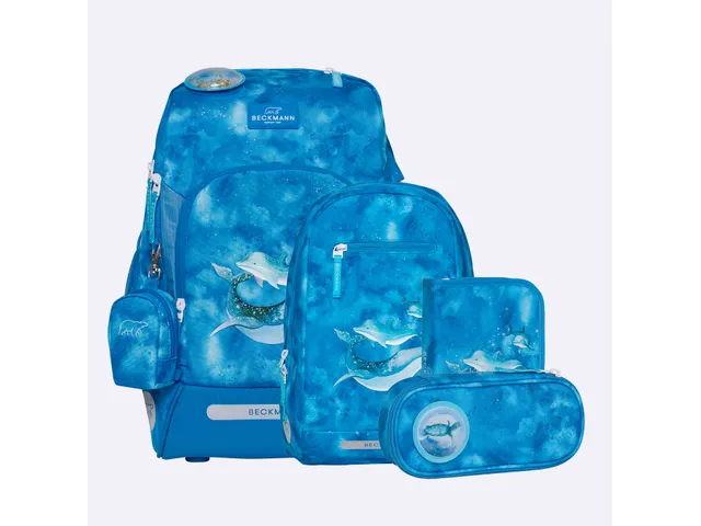 Schooltasset Beckmann Active Air FLX Ocean blue 6 dlg (Schooltas, gymt