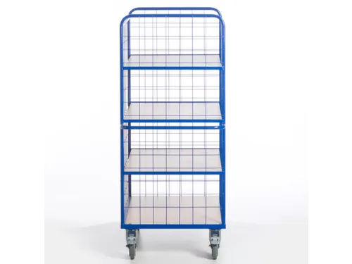 etagewagen,draagverm. 600kg,4etage(s),laadvl. LxB 1200x740mm,houtetage