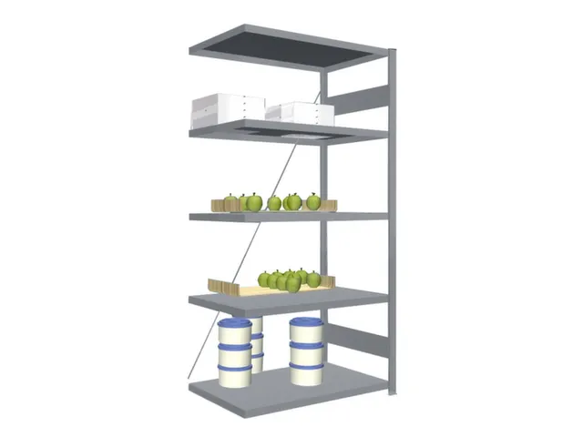 Rvs Inhaakstelling Aanbouw 2000x1010x635mm 5legborden Vaklast 200kg