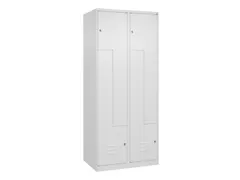 Z-garderobekast,HxBxD 1850x800x500mm,vak B 200/400mm,cil.-slot