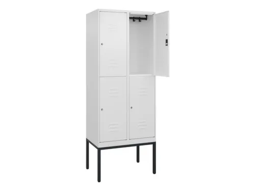 dubbeldekse locker,HxBxD 2120x800x500mm,2x2vak.,vak B 400mm
