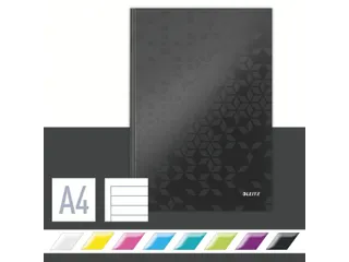 Notitieboek Leitz WOW A4 lijn zwart - 4