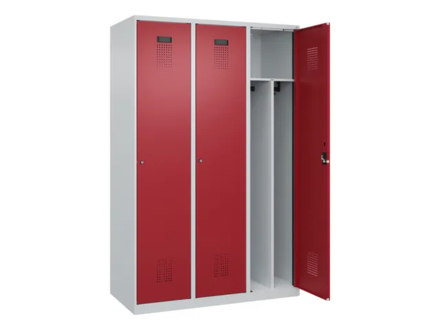 locker voor scheiding van kleding,HxBxD 1850x1200x500mm,3vak