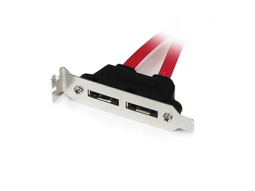 2 poorts low-profile SATA naar eSATA adapterplaatje
