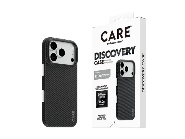 PanzerGlass CARE by Discovery Case Black & Grey w. MagSafe iPhon