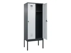 locker,HxBxD 2120x800x500mm,2vak,vak B 400mm,draaigrendel