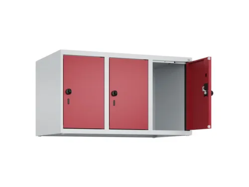opzetkast,v. locker,3vak.,vak B 300mm,HxBxD 500x900x500mm,draaigrendel