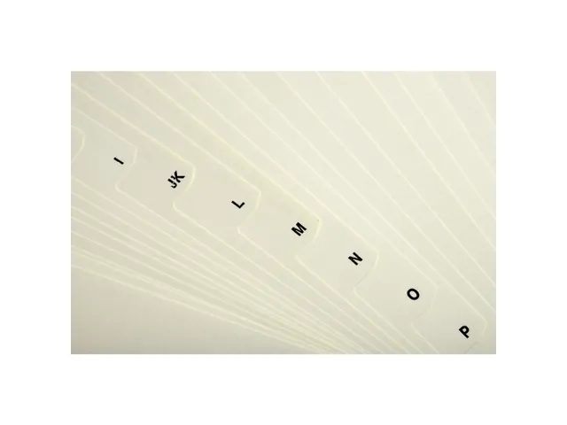 Tabbladen karton 155 g 24 tabs A-Z ivoor