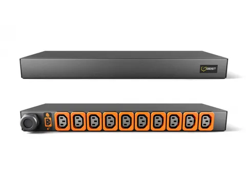 Vertiv GVHVRN102-102L13PS6-IP44, Basis, 1U, Horizontaal, Zwart, 10 AC-