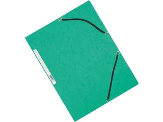 Elastomap A4 Met 3 Kleppen Karton Groen Voor 200 Vel Pak 10 Stuks - 4